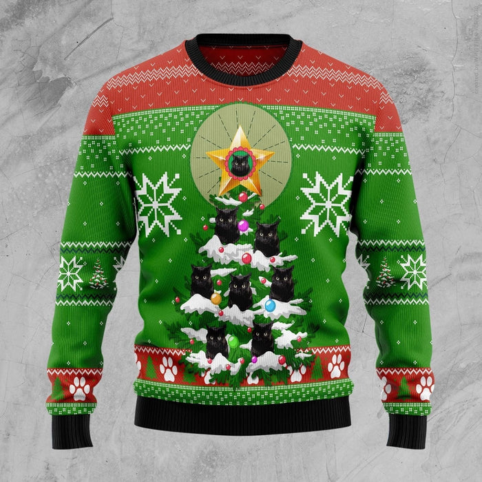 Black Cat Ugly Christmas Sweater,Christmas Gift,Gift Christmas 2022