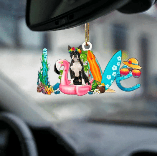 Boston Terrier Christmas Ornament, Christmas Ornament Gift, Christmas Gift, Christmas Decoration