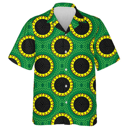 Engraved Vintage Style Golden Floral Isolated Pattern Hawaiian Shirt, Hawaiian Shirt Gift, Christmas Gift