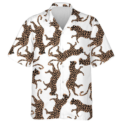 Spotaí Liopard Nua-Aimseartha Trendy Dearadh Faisean agus Dromchla Léine Haváís, Bronntanas Léine Haváís, Bronntanas Nollag