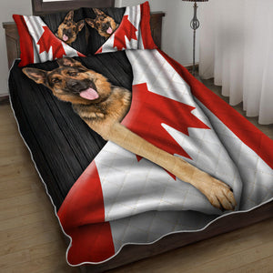 German Shepherd Dog Canada Quilt Bedding Set Bedroom Set Bedlinen 3D,Bedding Christmas Gift,Bedding Set Christmas