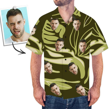 Custom Face On Shirt All Over Print Hawaiian Aloha Shirt Hawaiian Shorts Beach Short Sleeve, Hwaiian For Gift