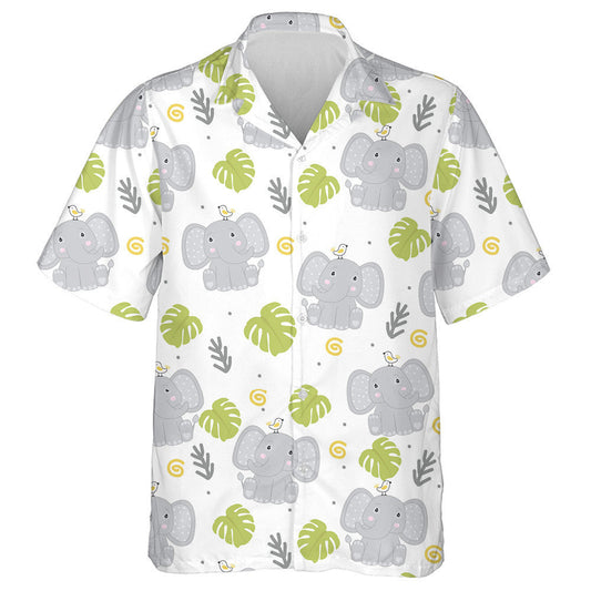 Eilifint Adorable Babaí le Duilleoga Éan Agus Trópaiceacha Léine Haváís, Bronntanas Léine Haváís, Bronntanas Nollag