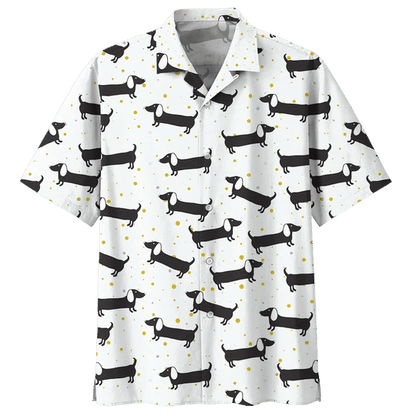 Dearadh Uiscedhathach Dachshund Greannmhar Léine Haváís, Bronntanas Léine Haváise, Bronntanas Nollag