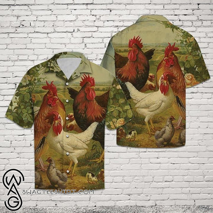 Chicken Chemise Hawaiian Shirt â€“ Maria_Hawaiian Shirt Gift, Christmas Gift