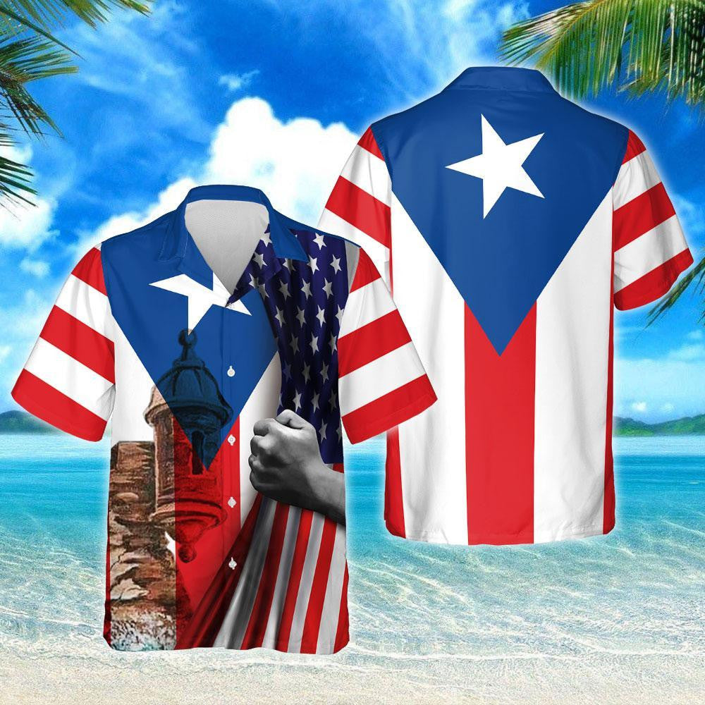 Ideal Design Hawaiian Shirt Puerto Rican Blood Inside Me, Hawaiian Shirt Gift, Christmas Gift