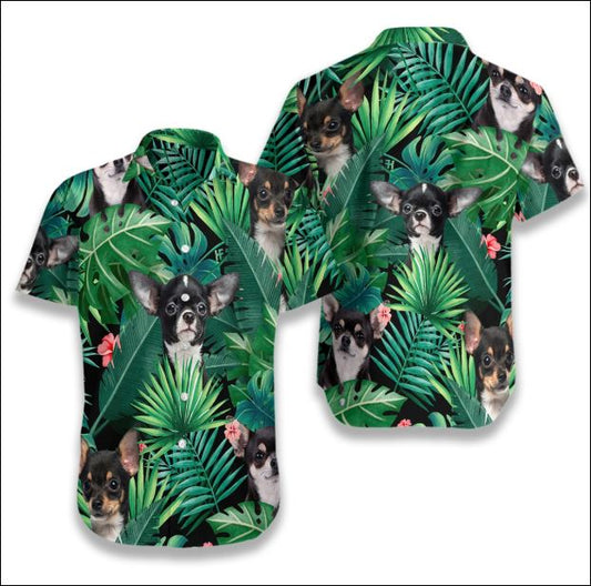 Chihuahua Tropical Hawaiian Shirt â€“ Dnstyles_Hawaiian Shirt Gift, Christmas Gift