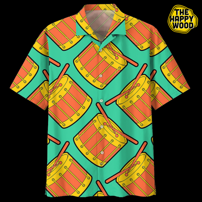 Drum Hawaiian Shirt, Hawaiian Shirt Gift, Christmas Gift