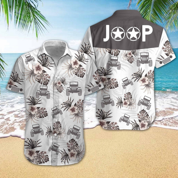 Jp Hibiscus Palm Tree Design Hawaiian Shirt, Hawaiian For Gift