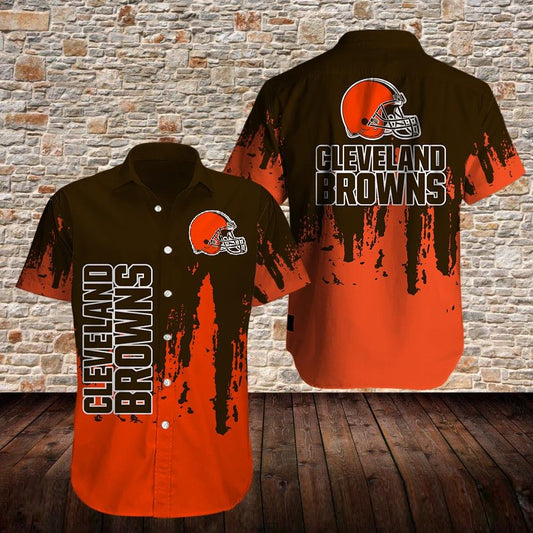 Cleveland Browns Hawaiian Shirt_Hawaiian Shirt Gift, Christmas Gift