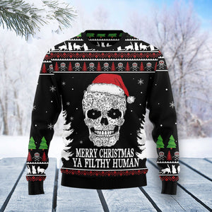 Cat Skull Santa Ugly Christmas Sweater, Christmas Ugly Sweater,Christmas Gift,Gift Christmas 2022