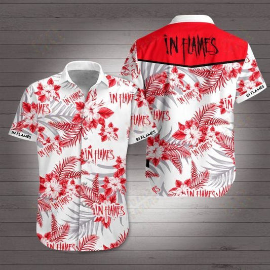 In Flames Hawaiian Shirt, Hawaiian Shirt Gift, Christmas Gift