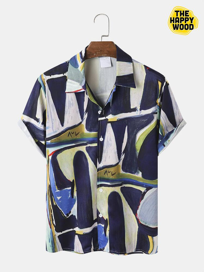 Abstract Doodle Hawaiian Hawaii Shirt, Hawaiian Shirt Gift, Christmas Gift