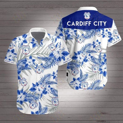 Cardiff City Hawaiian Shirt_Hawaiian Shirt Gift, Christmas Gift