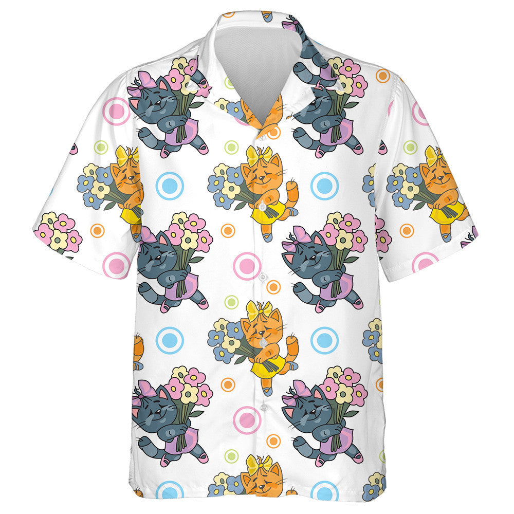 Tá Bouquet á Shealbhú ag Lady Cat i Léine Haváís Shona, Bronntanas Léine Haváíais, Bronntanas Nollag