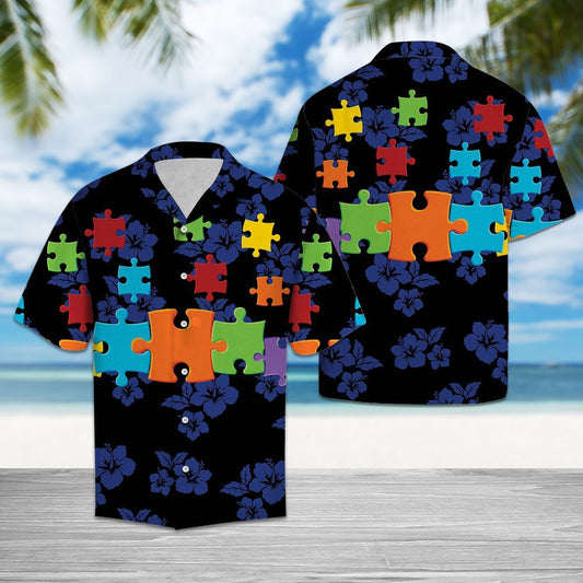 Be Kind Autism- Hawaiian Shirt,Hawaiian Shirt Gift, Christmas Gift