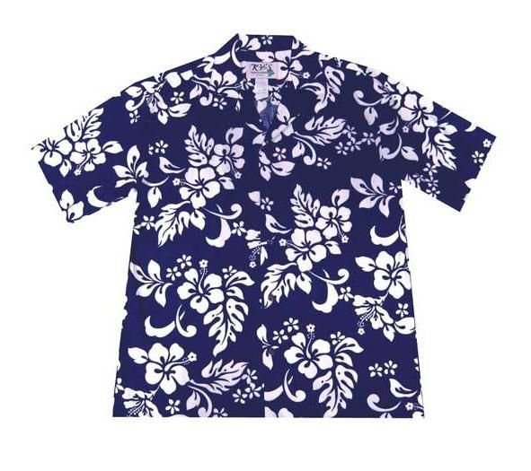 Hibiscus Silhouette Hawaiian Shirt, Hawaiian Shirt Gift, Christmas Gift
