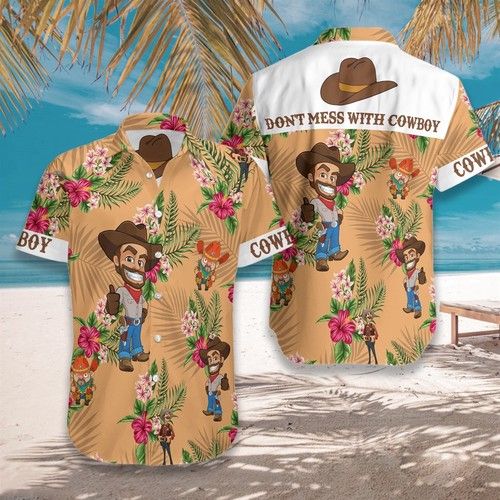 Donâ€™T Mess With Cowboy Hawaiian Shirt_Hawaiian Shirt Gift, Christmas Gift