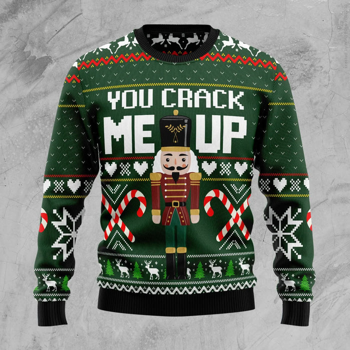 You Crack Me Up Nutcracker Ugly Christmas Sweater, Christmas Gift,Gift Christmas 2024