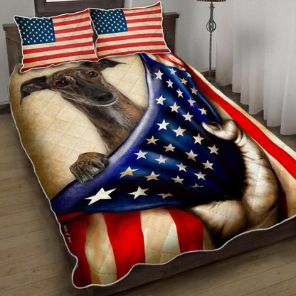 Greyhound Dog American Quilt Bedding Set  Bedroom Set Bedlinen 3D,Bedding Christmas Gift,Bedding Set Christmas