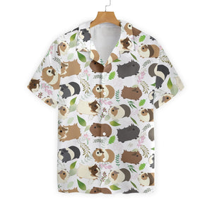 Wonderful Life Of Guinea Pig Design Hawaiian Shirt, Hwaiian For Gift