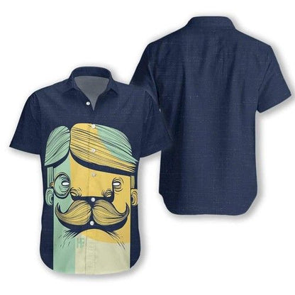 The Mustache Hawaiian Shirt, Hawaiian Shirt Gift, Christmas Gift