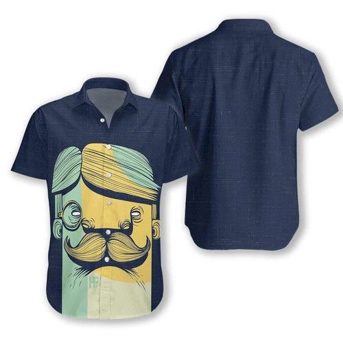 The Mustache Hawaiian Shirt, Hawaiian Shirt Gift, Christmas Gift