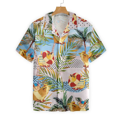 Funny Guinea Pig On The Beach Hawaiian Shirt,Hawaiian Shirt Gift, Christmas Gift