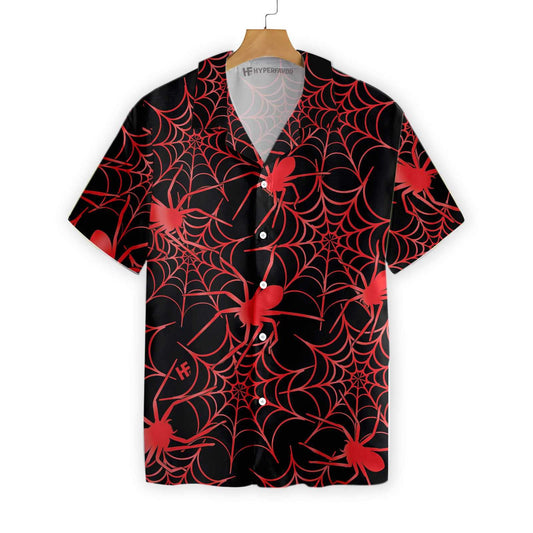 Nice Creepy Spider Halloween Hawaiian Shirt, Hawaiian Shirt Gift, Christmas Gift