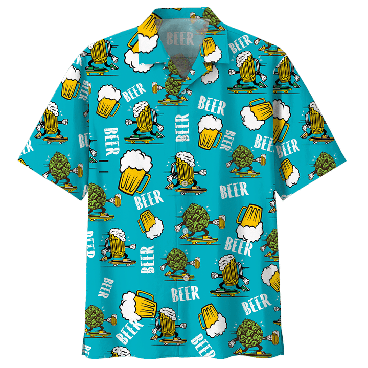 Beer Lovers Unisex Hawaiian Shirts ,Hawaiian Shirt Gift, Christmas Gift