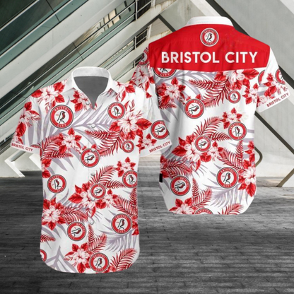 Bristol City Hawaiian Shirt ,Hawaiian Shirt Gift, Christmas Gift