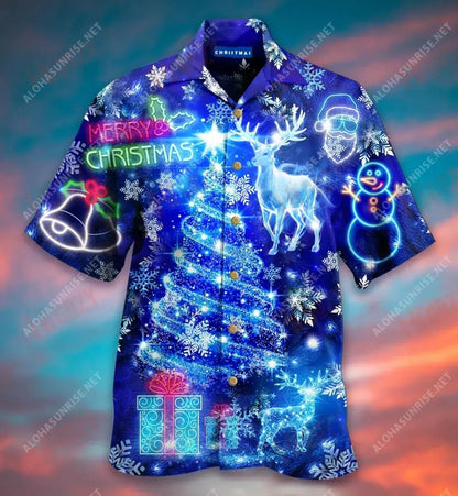 Léirímid Nollag Unisex Léine Gearr Haváís Laethanta Saoire Léinte T Haváíacha Léinte haváíais Oirbheartaíochta D'Fhir, Bronntanas Léine Haváíais, Bronntanas Nollag