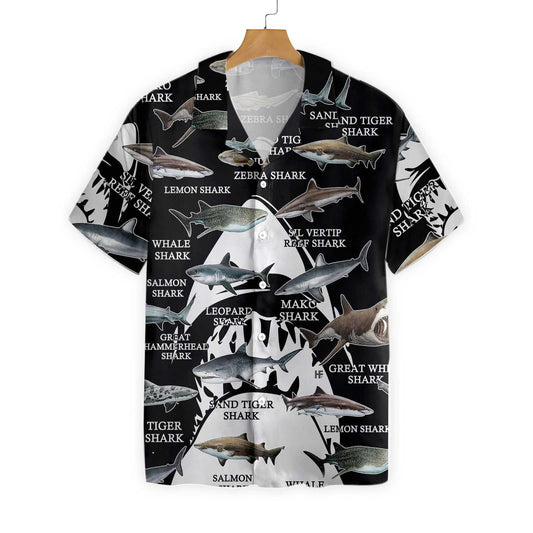 Great Sharks Of The World Hawaiian Shirt,Hawaiian Shirt Gift, Christmas Gift