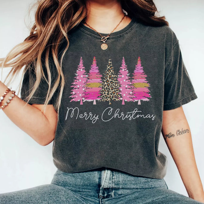 Ladies Merry Christmas T-Shirt, Christmas Sweatshirt Cute, Christmas Winter Sweatshirt