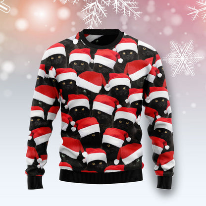 Black Cat Group Ugly Christmas Sweater, Christmas Ugly Sweater,Christmas Gift,Gift Christmas 2022