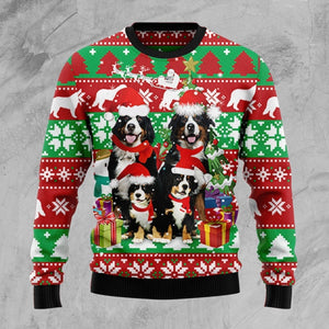 Bernese Mountain Dog Family Ugly Christmas Sweater,Christmas Ugly Sweater,Christmas Gift,Gift Christmas 2022