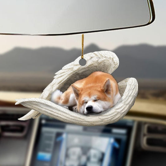 Akita Sleeping Angel Ornament, Christmas Ornament Gift, Christmas Gift, Christmas Decoration