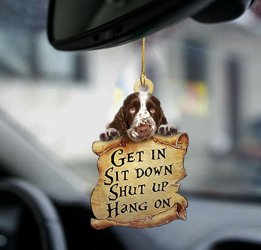English Springer Spaniel get in dog moms two sided ornament, best ornament for car, Christmas Decoration