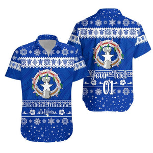 (Custom Personalised) Northern Mariana Islands Christmas Hawaiian Shirt Simple Style, Hawaiian Shirt Gift, Christmas Gift
