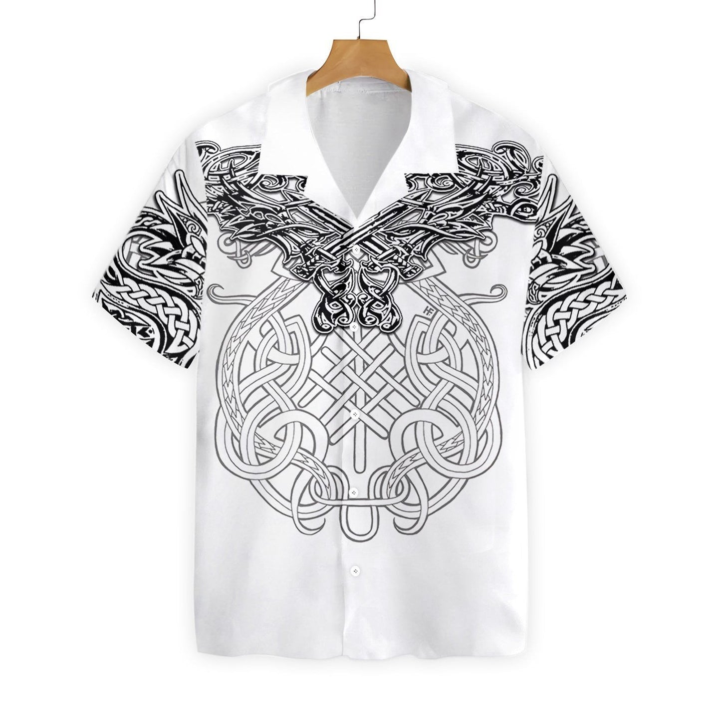 Celtic Dragon Tattoo 3D Pattern Design Hawaiian Shirt,Hawaiian Shirt Gift, Christmas Gift
