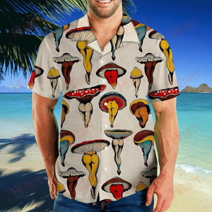 Amazing Mushroom Body Hawaiian Shirt Vacation Short Sleeve Hawaiian Crazy Shirts Hawaiian Shirt Pattern, Christmas Gift