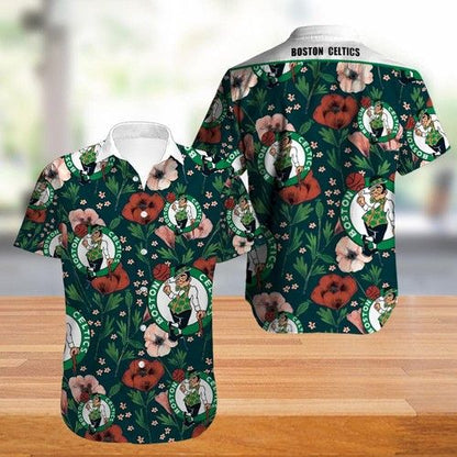 Boston Celtics Hawaiian Shirt,Hawaiian Shirt Gift, Christmas Gift