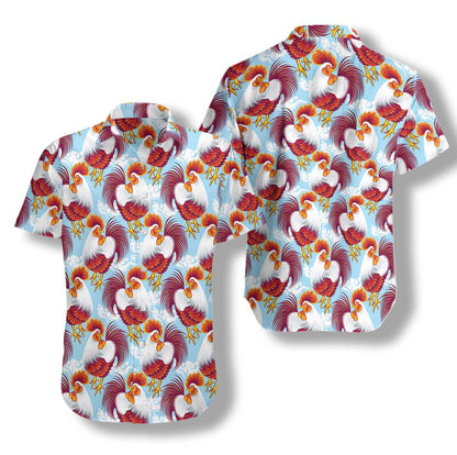 On The Farm Beautiful Chickens Hawaiian Shirt,Hawaiian Shirt Gift, Christmas Gift