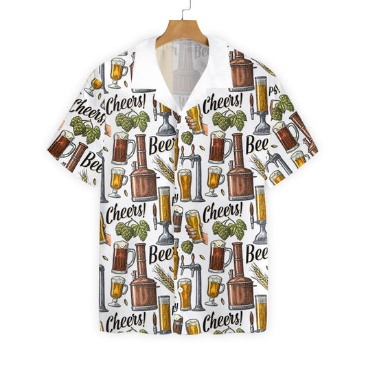 Cheers For The Day With Beer Druncle Design Hawaiian Shirt, Hawaiian Shirt Gift, Christmas Gift