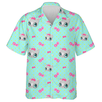 Cait Bogha Bándearg Agus Réaltaí ar Chúlra Gorm Léine Haváís, Bronntanas Léine Haváíais, Bronntanas Nollag