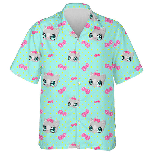 Cait Bogha Bándearg Agus Réaltaí ar Chúlra Gorm Léine Haváís, Bronntanas Léine Haváíais, Bronntanas Nollag