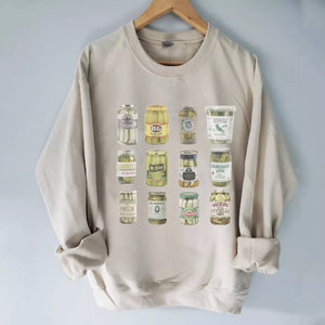 Vintage Canned Pickles Sweatshirt, Christmas Shirt, Christmas Sweatshirt Cute, Christmas Winter Sweatshirt