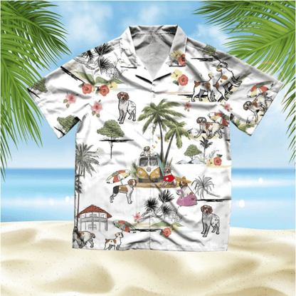 Brittany Beach Style Pretty Ornamental Hawaiian Shirt, Hawaiian For Gift