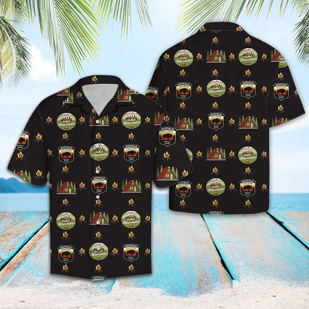 Happiness Is Camping Out Night Sky Hawaiian Shirt, Hawaiian For Gift