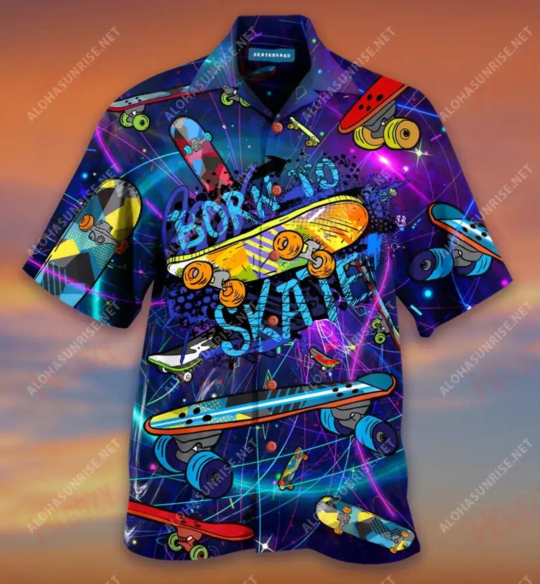 Cosmos Skateboards Short Sleeve Shirt, Hwaiian For Gift